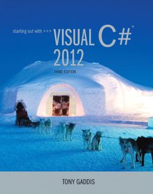 Starting out with Visual C# 2012 Image