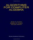Algorithms for Computer Algebra Image