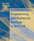 An Introduction to Programming and Numerical Methods in MATLAB Image