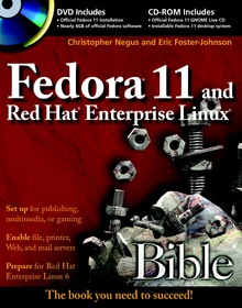 Fedora 11 and Red Hat Enterprise Linux Bible Image